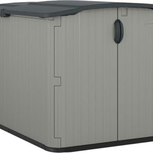 Horizontal Outdoor Storage Shed – 5x7 Resin Shed with Floor Included