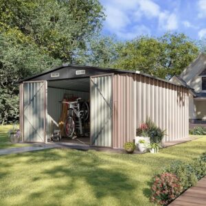 10 x 12FT Outdoor Storage Shed - Garden Shed with Lockable door 