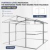 10x12x7 FT Outdoor Storage Shed - Natural Lighting Tool Shed-2