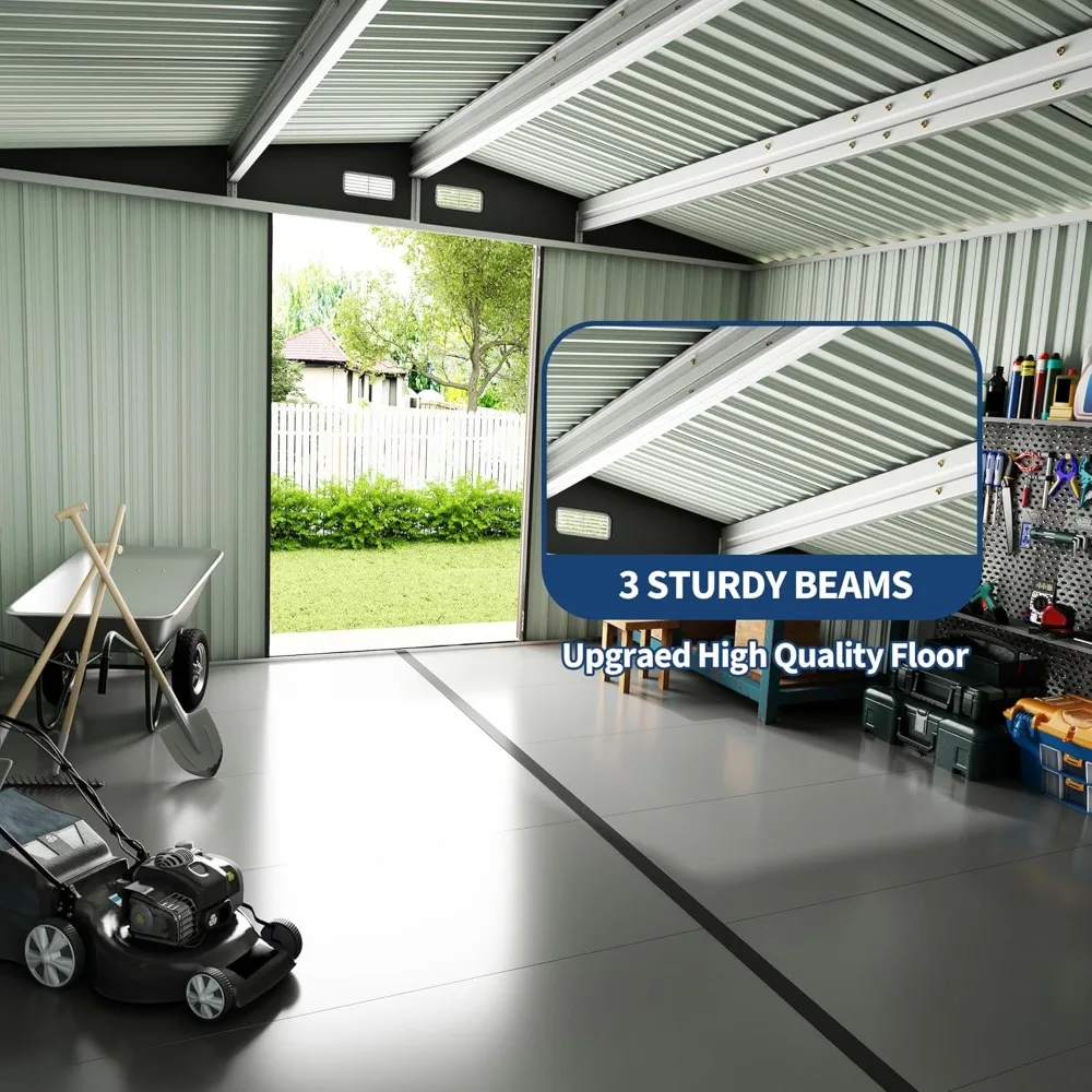 12 ×12 FT outdoor storage shed 5