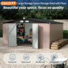 12 ×12 FT outdoor storage shed 6