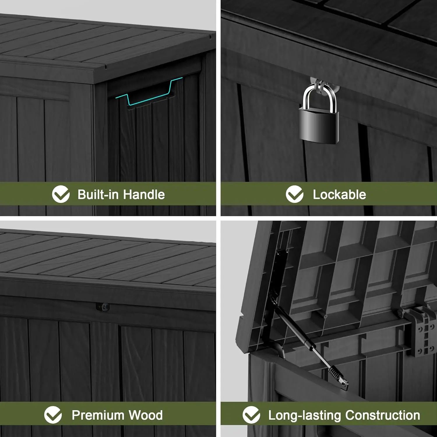 120 Gallon Waterproof Outdoor Storage Box-5