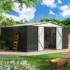 12x14 FT Metal Outdoor Storage Shed