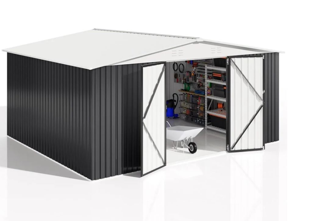 12x14 FT Metal Outdoor Storage Shed 3