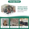 12x14 FT Metal Outdoor Storage Shed 5