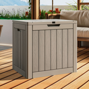 30-Gallon Outdoor Storage Deck Box – All-Weather Resin Patio Organizer