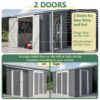 6 x 8 FT Metal Outdoor Storage Shed-3