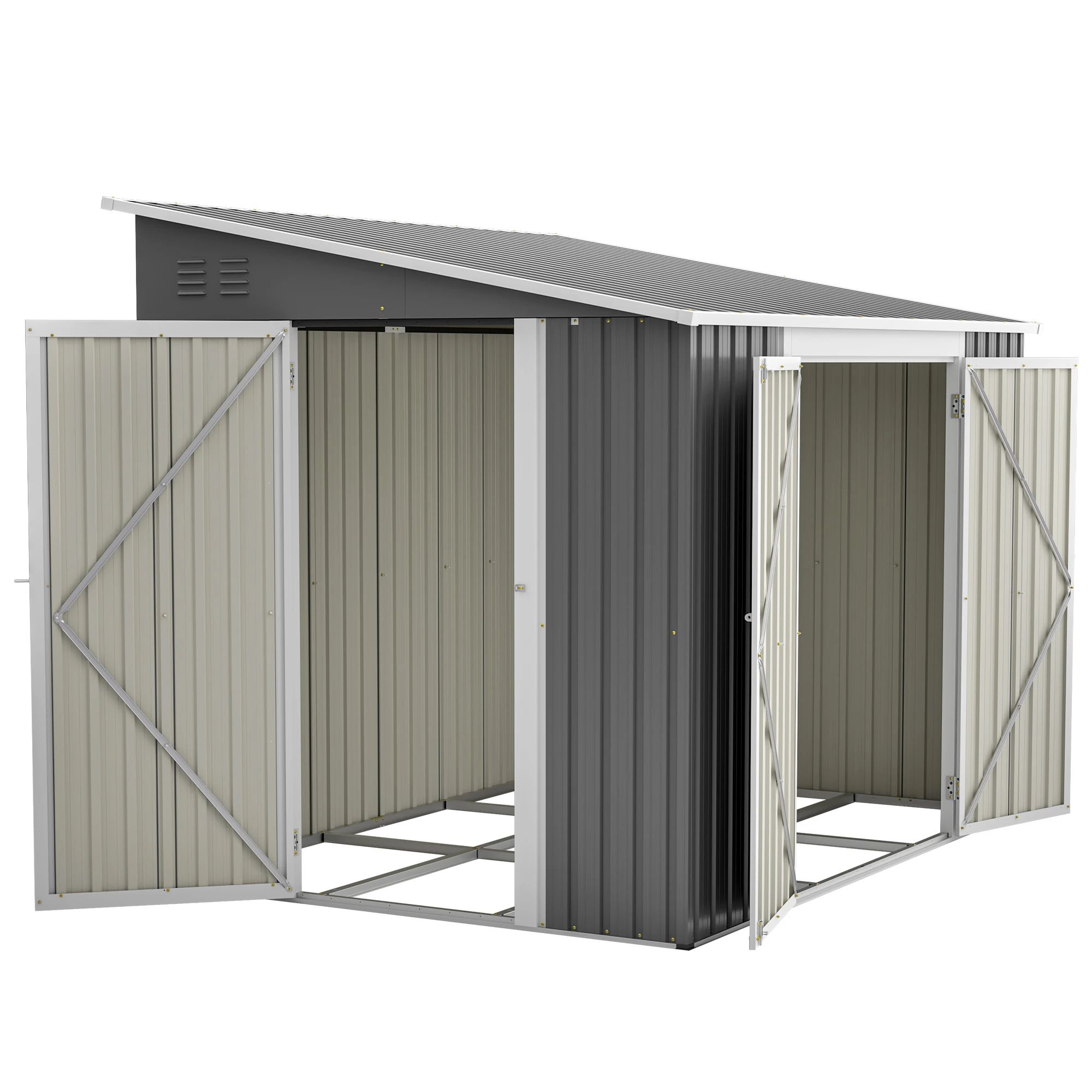 6 x 8 FT Metal Outdoor Storage Shed – Small Garden Shed