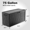 75 Gallon Waterproof Resin Deck Box-5