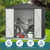 8 x 6 FT, Galvanized Metal Garden Shed-3