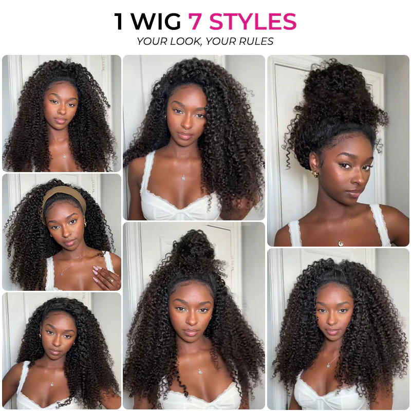 Curly Half Wigs for Afro Women 3