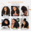 Curly Half Wigs for Afro Women 4