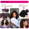 Curly Half Wigs for Afro Women 5