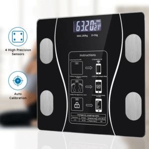 Smart Digital Scale For Body Fat – Bluetooth Bathroom Scale with LED Display