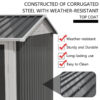 9 x 6 FT metal outdoor storage shed