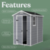 Keter Manor 4x6 Resin Outdoor Storage Shed-2