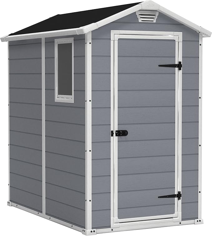 Manor 4x6 Resin Outdoor Storage Shed – Durable & Weatherproof Storage Solution