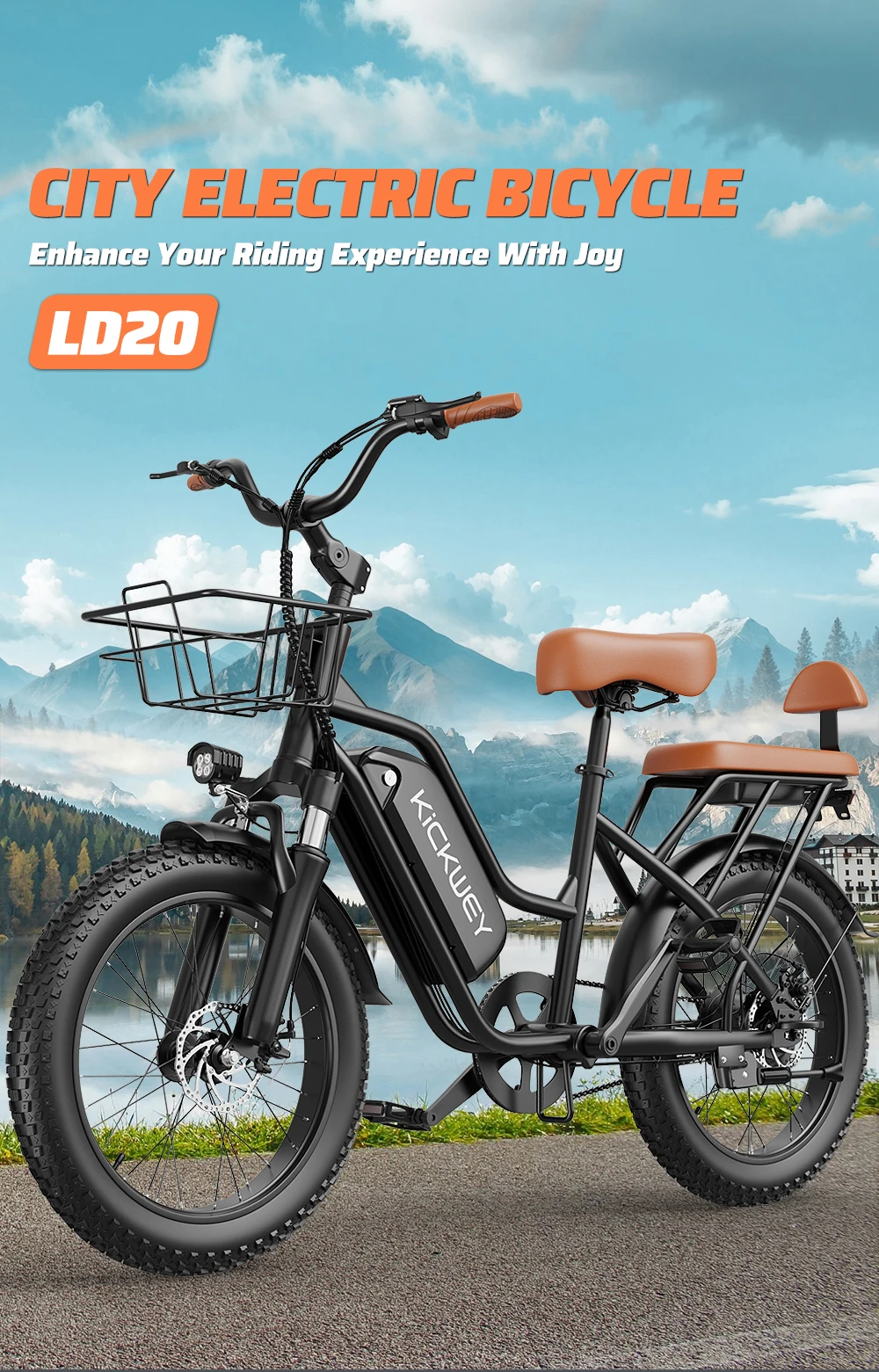 Kickwey LD20 Adult Electric Bike 1500w -1