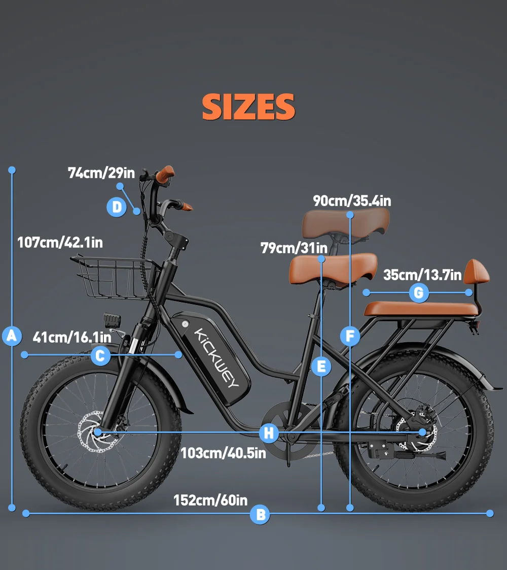 Kickwey LD20 Adult Electric Bike 1500w -7