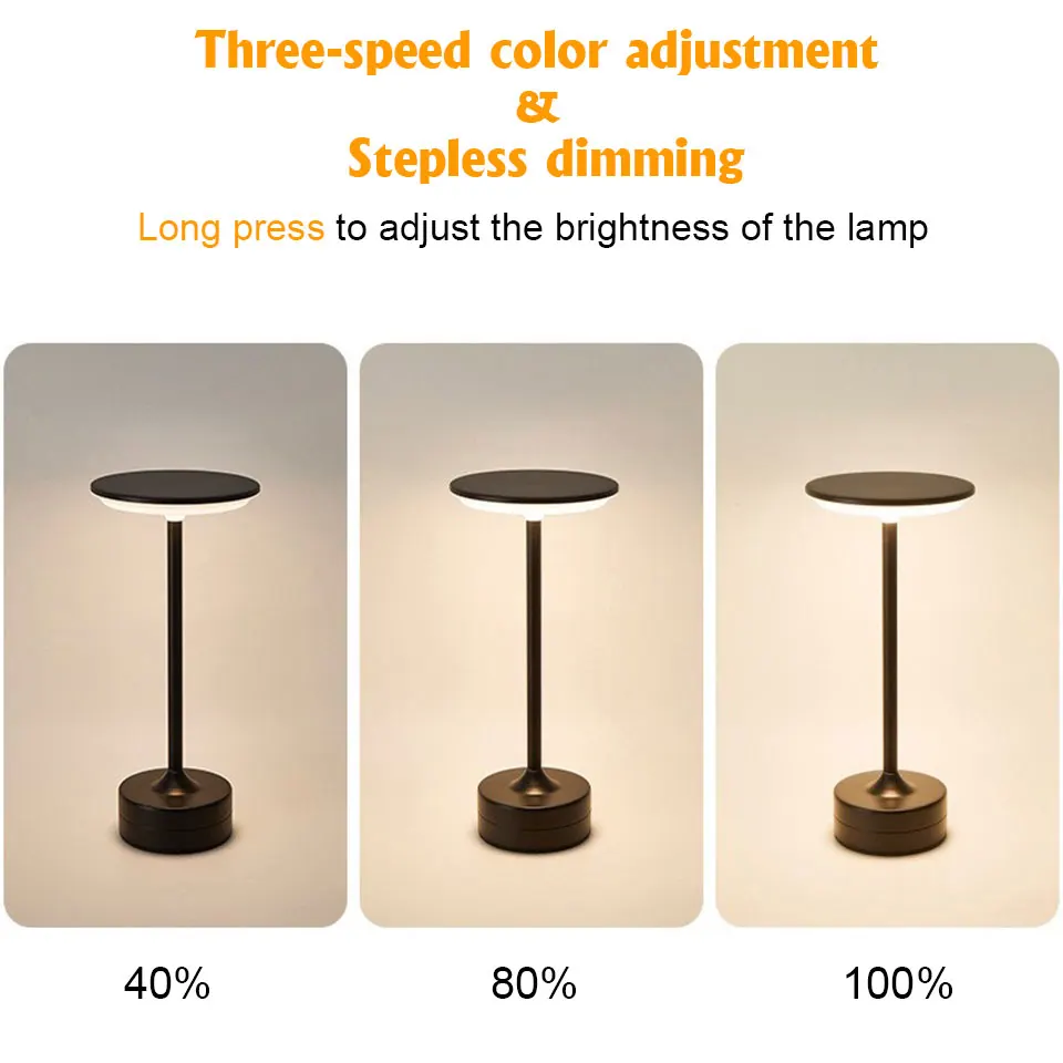 LED Table Lamp Touch Sensor Night Light