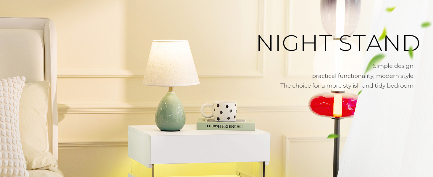 Nightstand with Charging Station 2