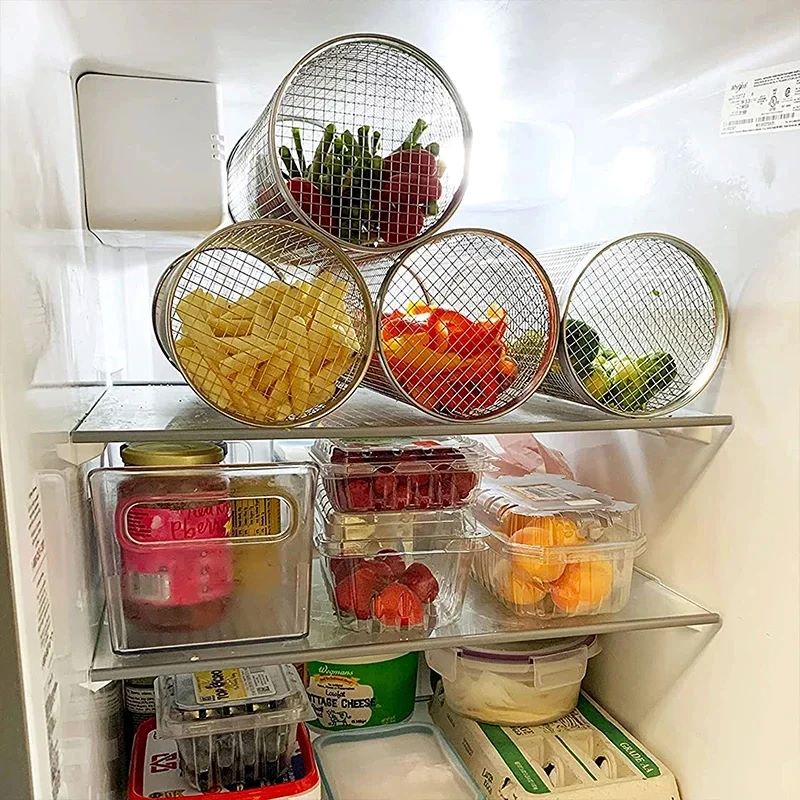 Stainless Steel Rolling Grill Basket 7