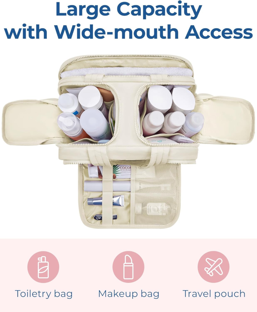 toiletry bag - beige