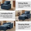 3-in-1 Convertible Single Sofa Bed 4