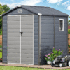 6.3 x 6.2 FT Resin Outdoor Tool Shed