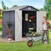 6.3 x 6.2 FT Resin Outdoor Tool Shed 3