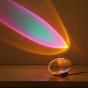 Crystal LED Eye of the Sky Table Lamp