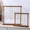 Solid Wood Necklace Display Stand 3