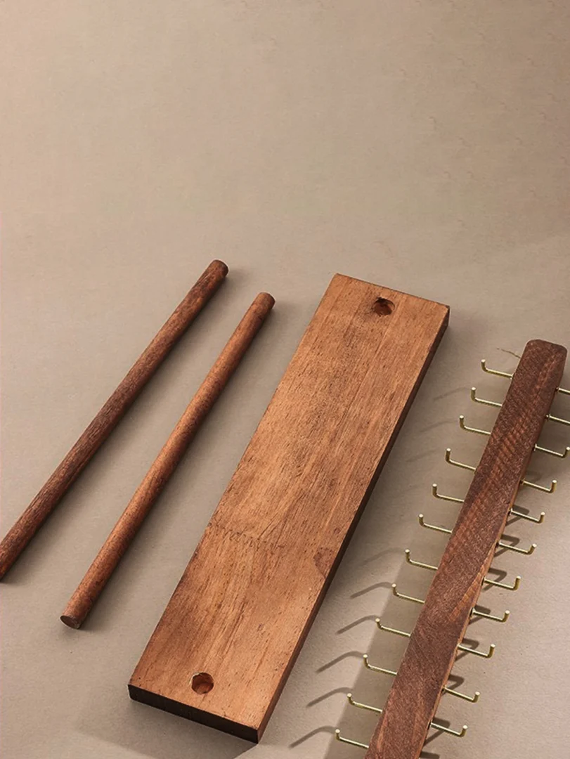 Solid Wood Necklace Display Stand. 4webp