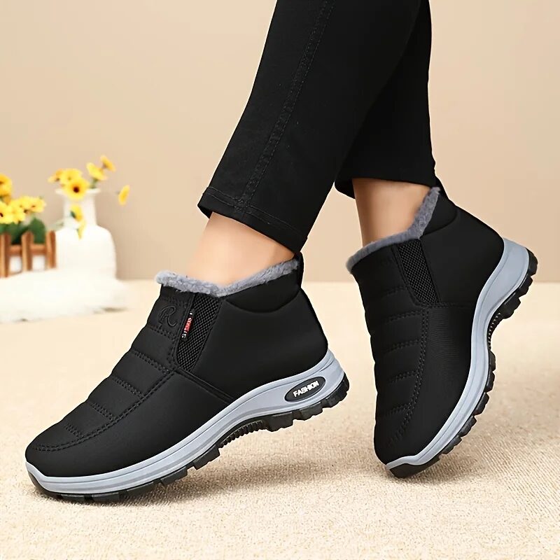 Waterproof Winter Shoes - Black-2