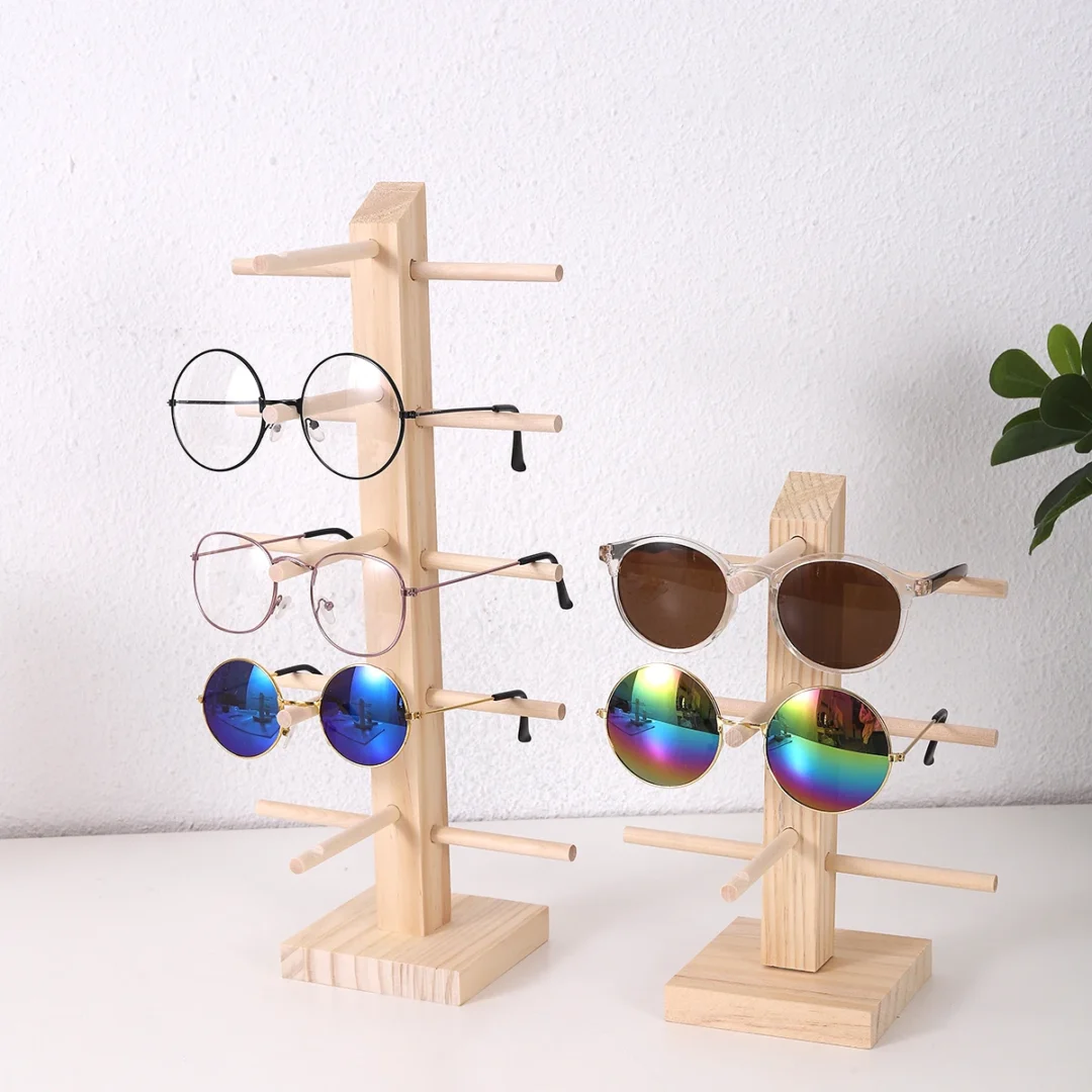 Wooden Eyeglass Display Stand