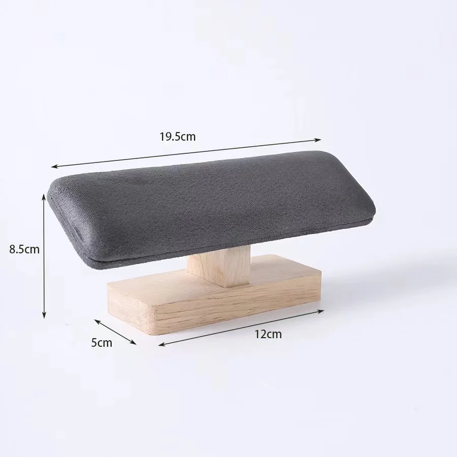 Wooden Jewelry Display Stand Velvet Bracelet & Watch Organizer