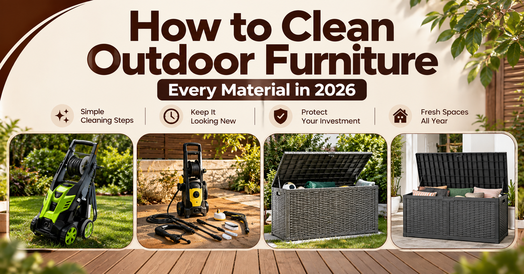 How to Clean Outdoor Furniture: Every Material in 2026