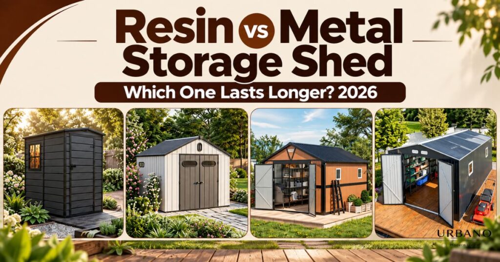 Resin vs Metal Storage Shed Which One Lasts Longer