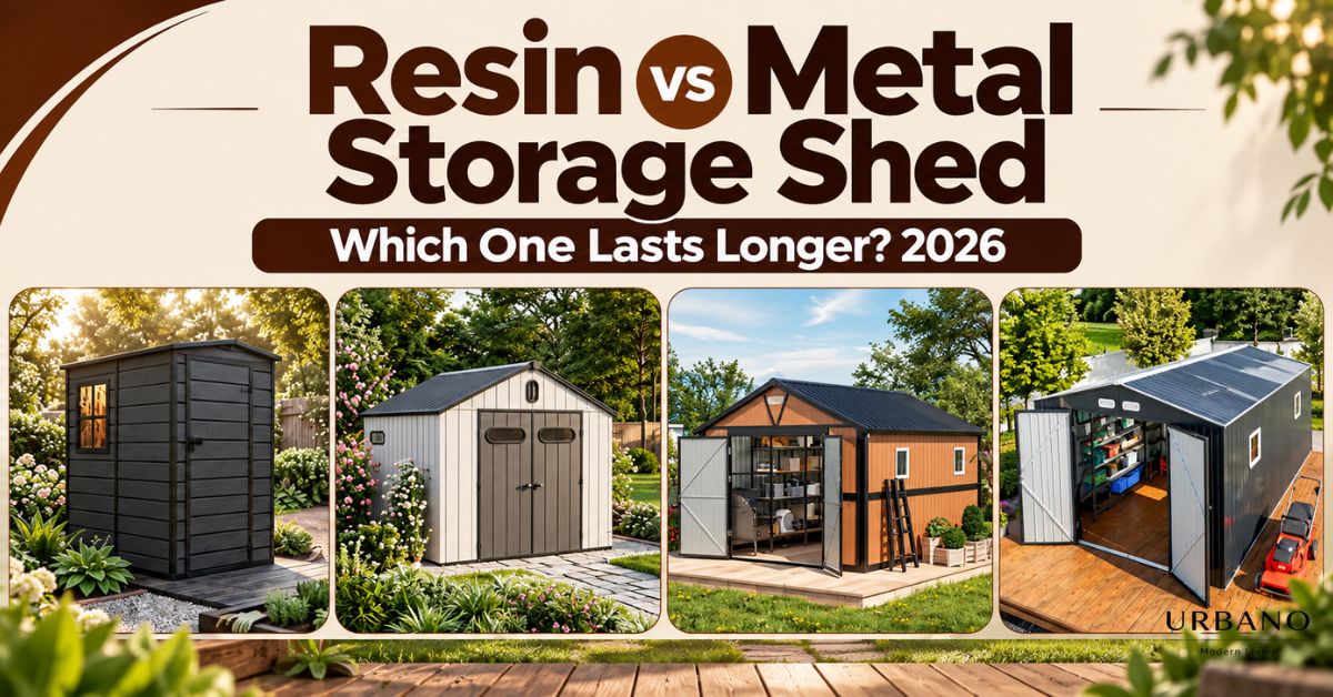 Resin vs Metal Storage Shed Which One Lasts Longer