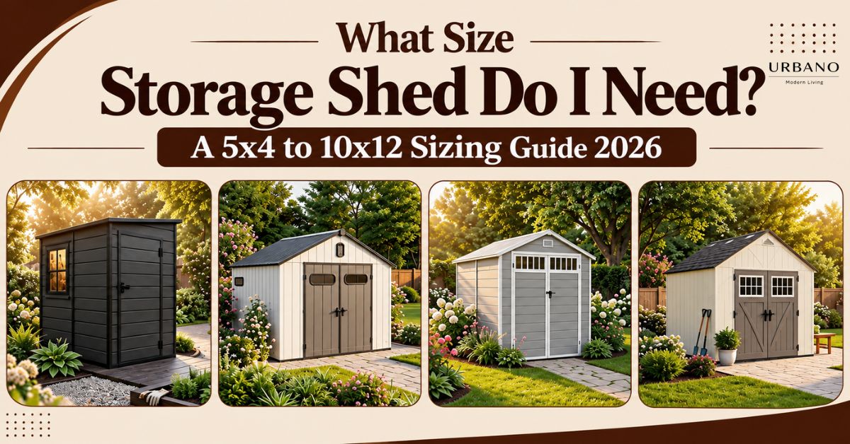 What Size Storage Shed Do I Need A 5x4 to 10x12 Sizing Guide