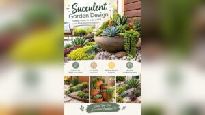 Succulent garden design