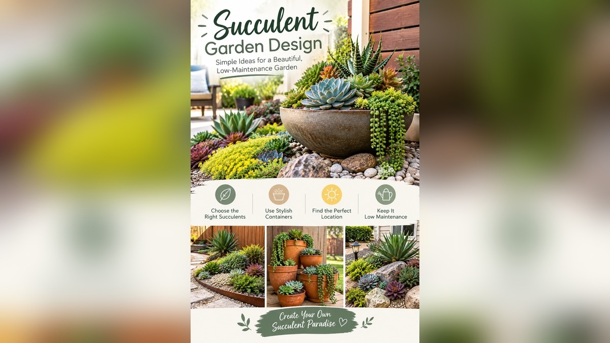 Succulent garden design