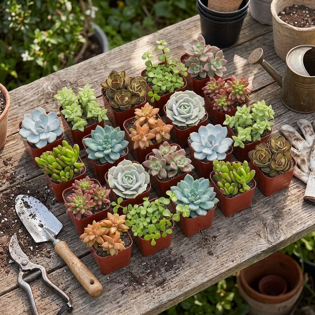 20-Pack Live Succulent Plants