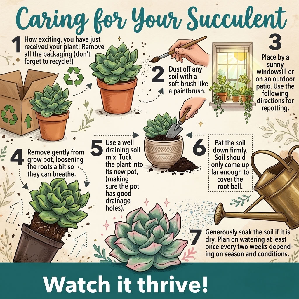 20-Pack Live Succulent Plants